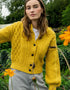 IrelandsEye Cropped Aran Cardigan | Sunflower