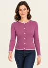 IrelandsEye Killiney Cardigan | Boysen Berry Wool-Cashmere Blend