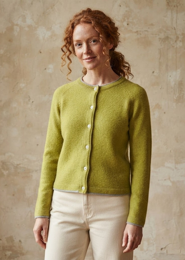 IrelandsEye Killiney Cardigan | Green Apple