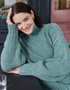 IrelandsEye Polo Neck Sweater | Ocean Mist