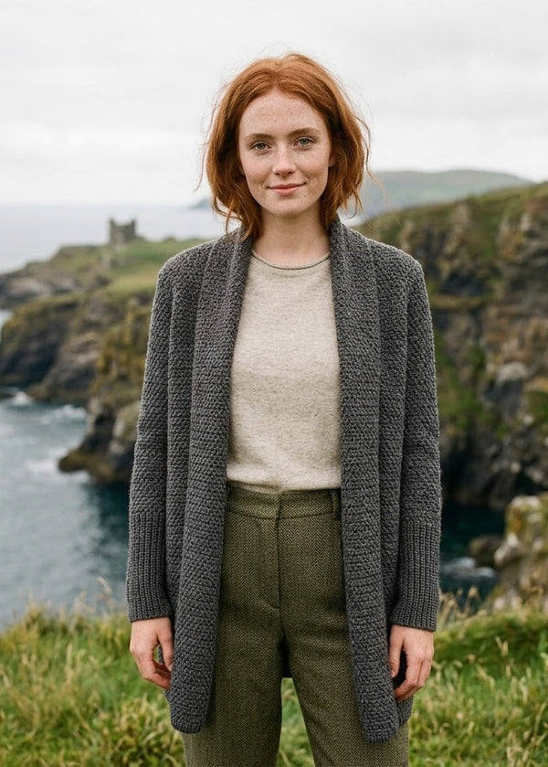 IrelandsEye Women's Kilcoole Coatigan | Steel Marl