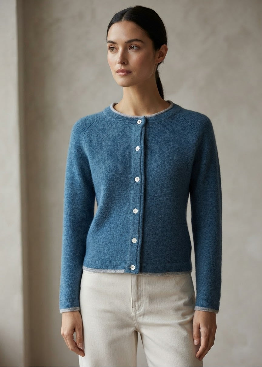 IrelandsEye Women's Killiney Cardigan | Harbour Blue