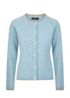 IrelandsEye Women's Killiney Cardigan | Pale Blue Wool-Cashmere Blend