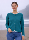 IrelandsEye Women's Killiney Cardigan | Persian Teal
