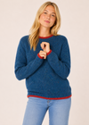 Irelandseye Slaney Crew Neck Sweater | Blue Marl