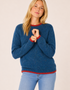 Pull col rond Irelandseye Slaney | Bleu chiné