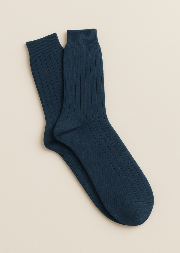 Irish Merino Wool Socks | Navy