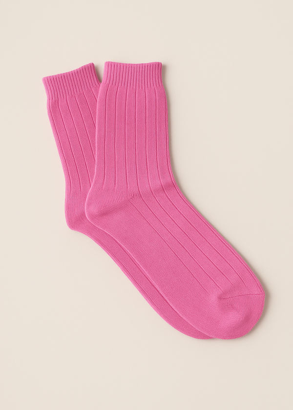 Irish Merino Wool Socks | Pink