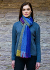 Mucros Islander Scarf - Authentic Irish Aran Design | Multi-Color Alpaca Blend
