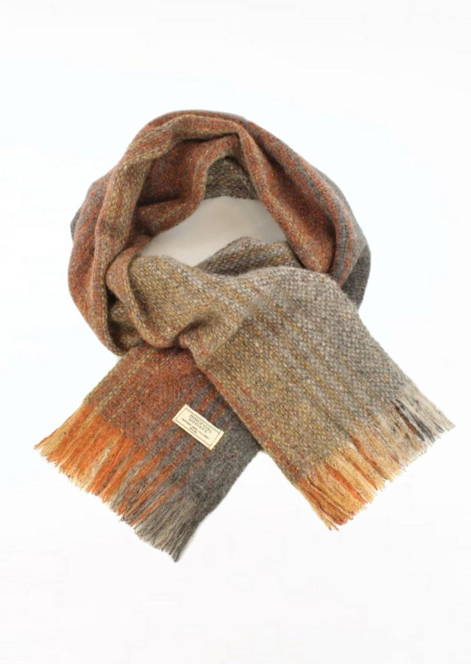 Mucros Orange Rust Islander Scarf