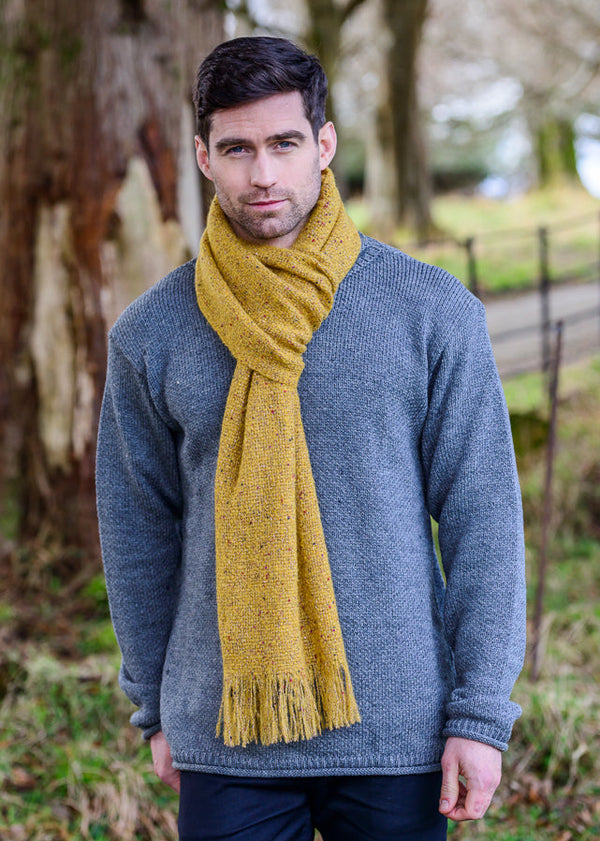 Mucros Islander Scarf | Mustard