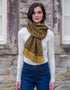 Mucros Islander Scarf Brown Mix | Handcrafted Irish Aran Scarf