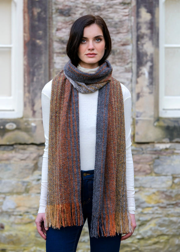 Mucros Islander Scarf | Rust Grey
