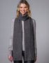 Mucros Islander Aran Scarf - Handcrafted Irish Alpaca Wool Blend | Grey Speckle