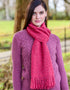 Mucros Alpaca Islander Scarf - Handcrafted in Ireland | Pink Tones