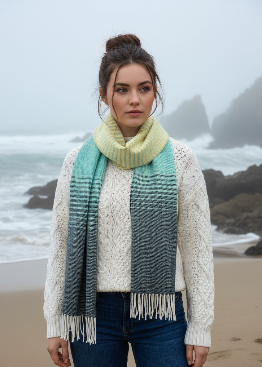 McNutt Donegal Scarf | Jasmine Ómbre
