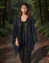 Jimmy Hourihan Fringed Shaw | Green Plaid Design