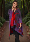 Jimmy Hourihan Fringed Shawl | Purple Tones
