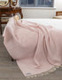 John Hanly Cashmere Merino Throw | Pink