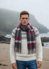 John Hanly Lambswool Scarf | Check