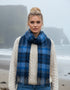 John Hanly Merino Scarf | Blue Navy