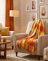 John Hanly Yellow Orange Block Throw