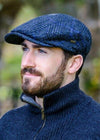 Mucros Kerry Cap | Premium Wool Flat Cap | Charcoal Blue
