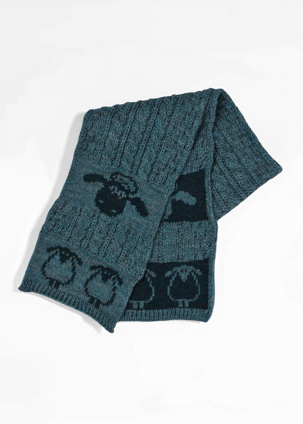 Kids Aran Sheep Scarf