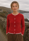 Killiney Wool Cashmere Cardigan | Tandoori | Ireland's Eye Knitwear