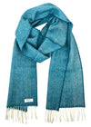McNutt of Donegal Kingfisher Herringbone Lambswool Scarf | Irish Merino Wool