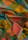 Foxford Cashmere Lambswool Multi Colour Kinsale Throw