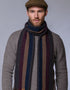 Mucros Donegal Scarf | Mustard Navy