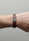 Knot Brown Celtic Cuff Leather Bracelet