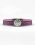 Knot Purple Celtic Cuff Leather Bracelet