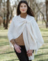 Lambswool Draped Shawl | Natural