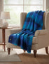 John Hanly Mohair Throw | Navy Blue Aqua