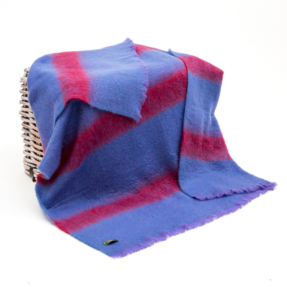 John Hanly Mohair Throw | Purple