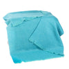 John Hanly Mohair Aqua Blue Throw