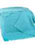 John Hanly Mohair Aqua Blue Throw