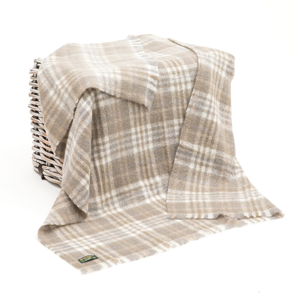 John Hanly Mohair Throw | Beige Natural
