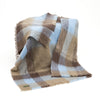 John Hanly Mohair Throw | Blue Brown