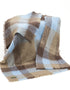 John Hanly Mohair Throw | Blue Brown