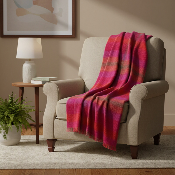John Hanly Large Mohair Throw