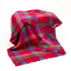 John Hanly Mohair Throw Red Pink Block
