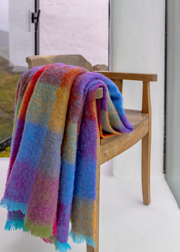 John Hanly Large Multi Color Throw