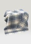 John Hanly Large Natural Denim Blue Blanket