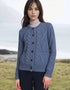 Ladies Aran Cardigan | Denim