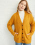Ladies Donegal Tweed Cardigan with Side Pockets | 100% Pure New Wool