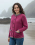 Donegal Ladies' Raglan Cardigan | Pink Grey