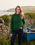 Ladies Roll Neck Donegal Sweater | Valley Green